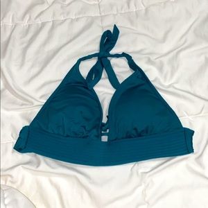 teal blue tie bikini top,with padding,size Medium